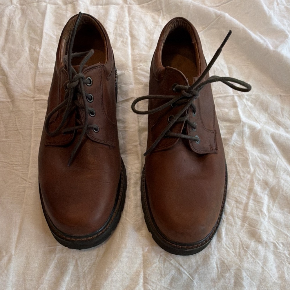 Dockers Men’s Brown Leather Lace-Up Oxford Cushioned 9M MPN 090-3902